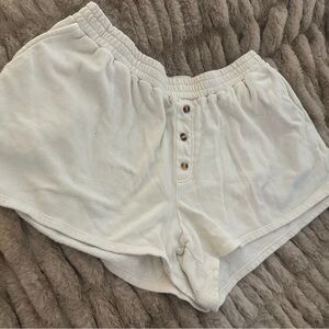 Chaser Brand Ivory Comfy Lounge shorts